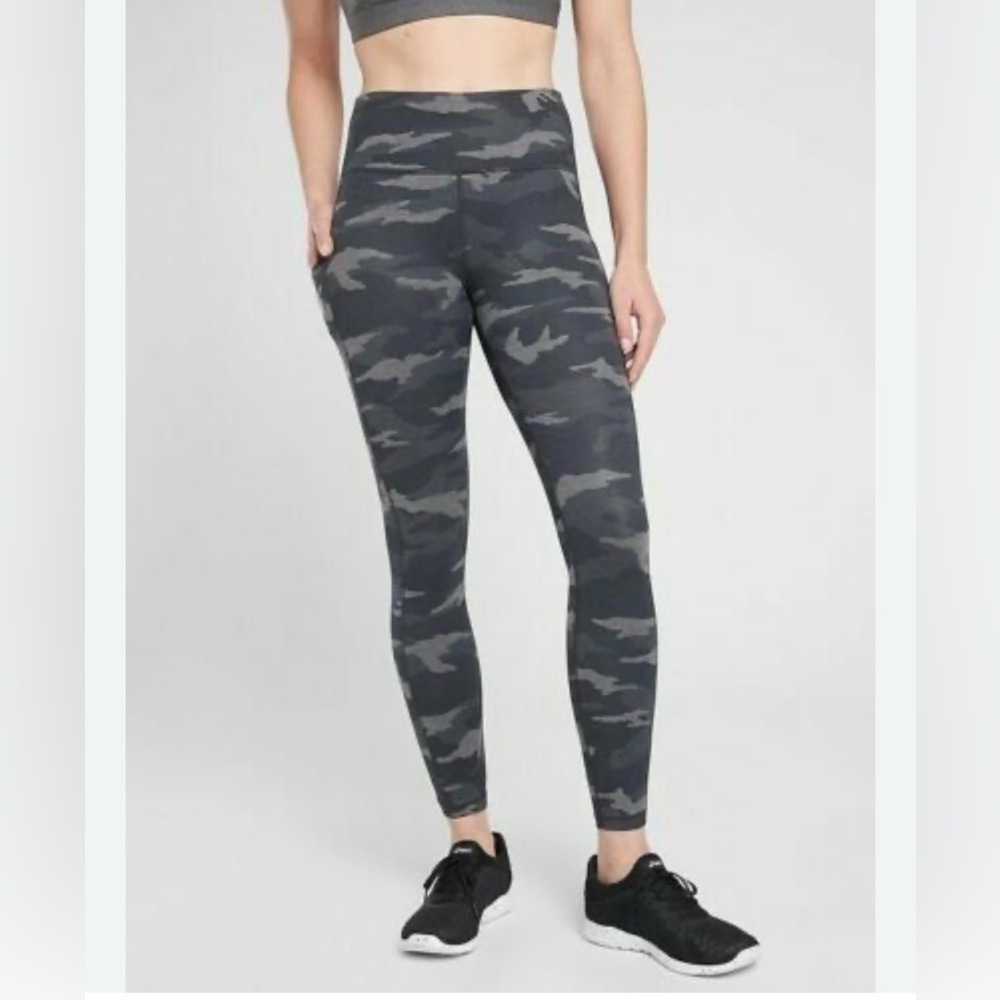 Athleta Gray Camo Leggings